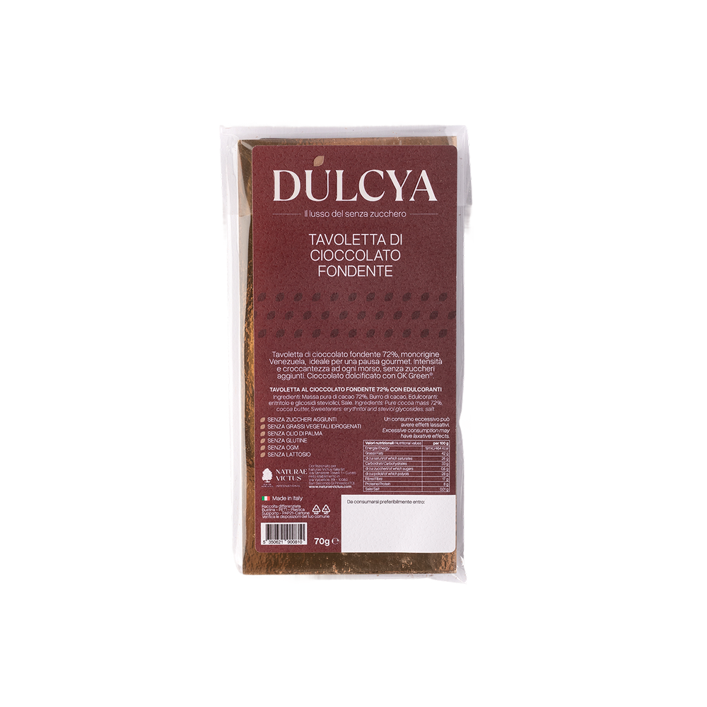 A bar of dark chocolate