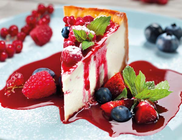 Wild berry cheesecake